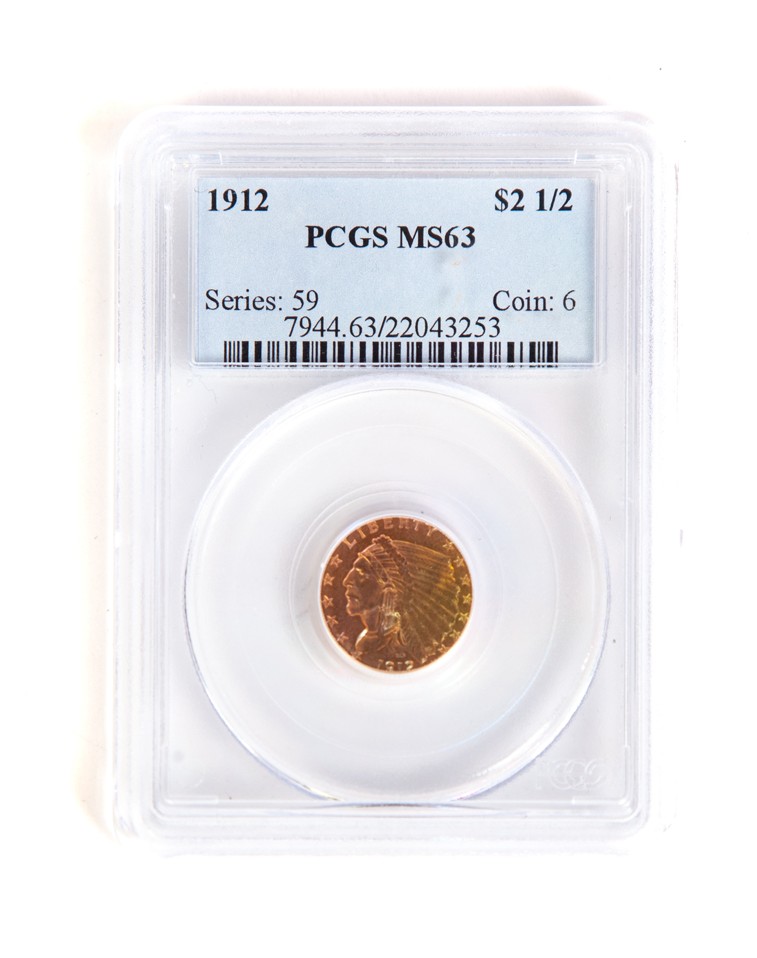 Appraisal: GOLD INDIAN HEAD QUARTER EAGLE MS PCGS