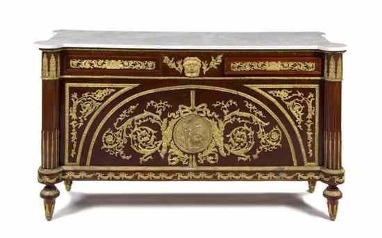 Appraisal: A Louis XVI Style Gilt Bronze Mounted Mahogany Commode after