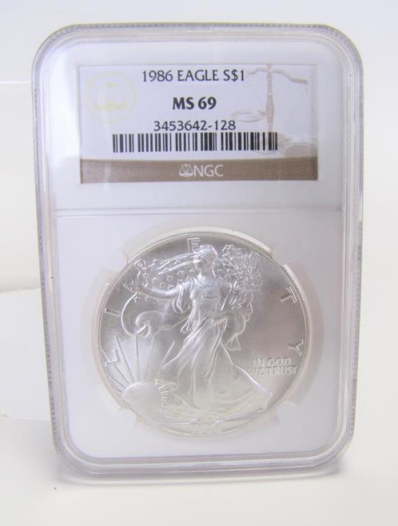 Appraisal: American Silver Eagle coin MS NGC -