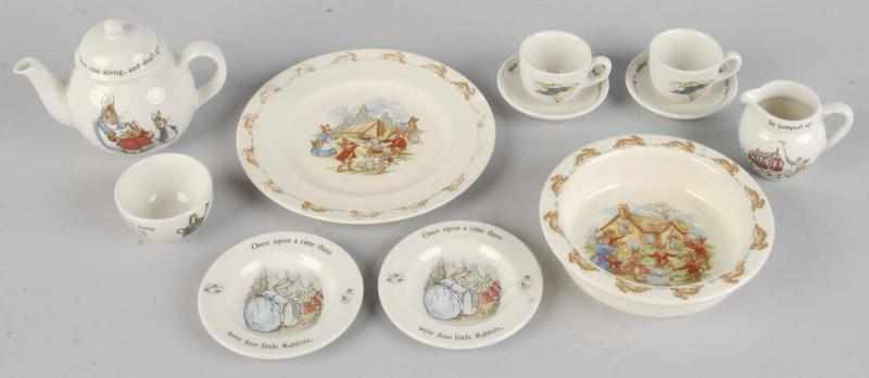 Appraisal: Wedgewood Tea Set Bunnykins Pieces Description Seven piece tea set