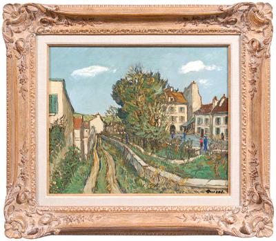 Appraisal: Leon Alphonse Quizet painting French - quot Maison dans les