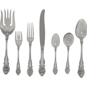 Appraisal: An American Silver Flatware Service Wallace Silversmiths Wallingford CT Sir