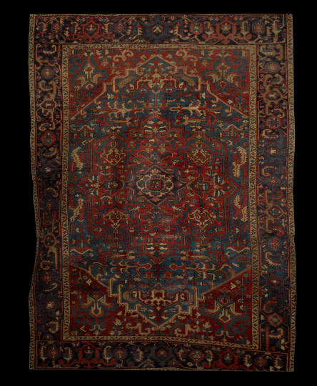 Appraisal: Antique Heriz Carpet ' x '