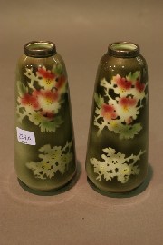 Appraisal: A pair of English porcelain vases