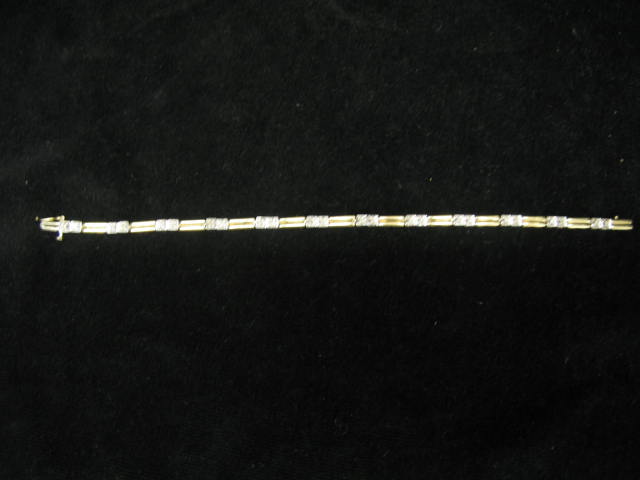 Appraisal: Diamond Bracelet diamonds in k white yellow gold