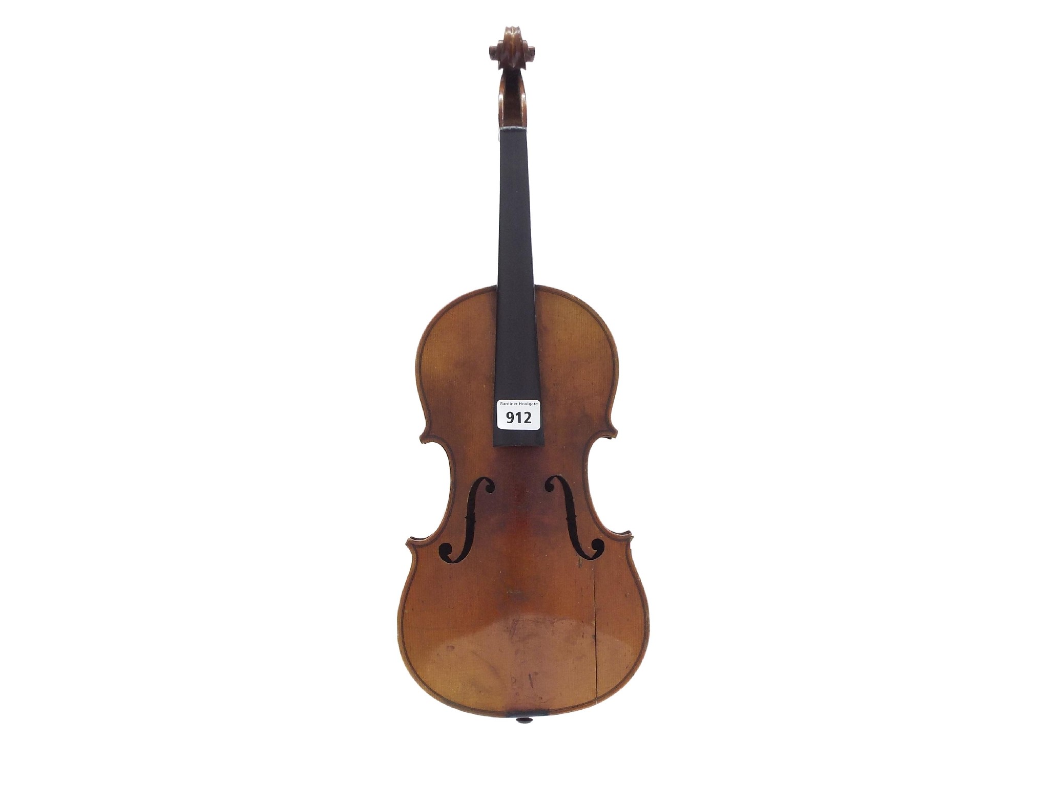 Appraisal: French J T L three-quarter size violin cm