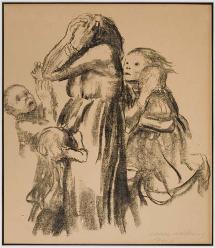 Appraisal: K THE KOLLWITZ Gefallen II Fassung Lithograph x mm x