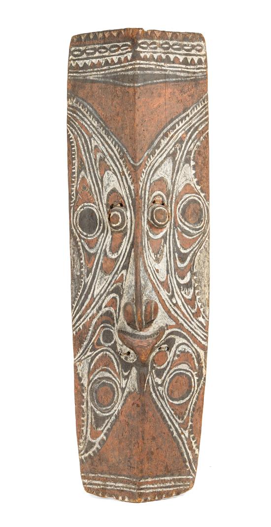 Appraisal: Sale Lot An Oceanic Carved and Polychromed Shield sepik river