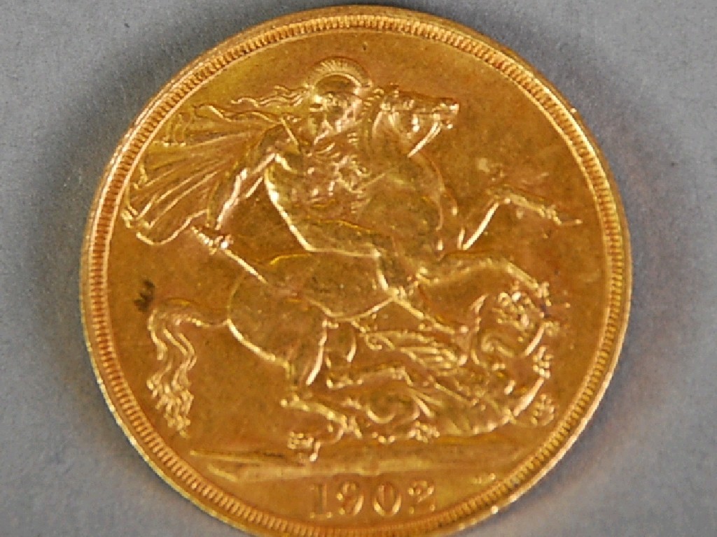 Appraisal: EDWARD VII GOLD TWO POUND COIN