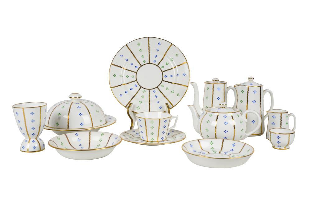 Appraisal: HAMMERSLEY CO PORCELAIN BREAKFAST SETretailed by Tiffany Co comprising plates