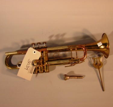 Appraisal: Trumpet made by Kris Kratt Instrument Company brass with some