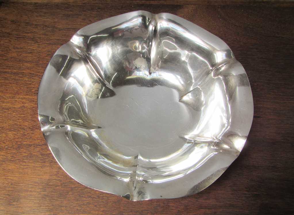 Appraisal: DOMINICK HAFF STERLING SILVER FOOTED BOWL Salem pattern of flower