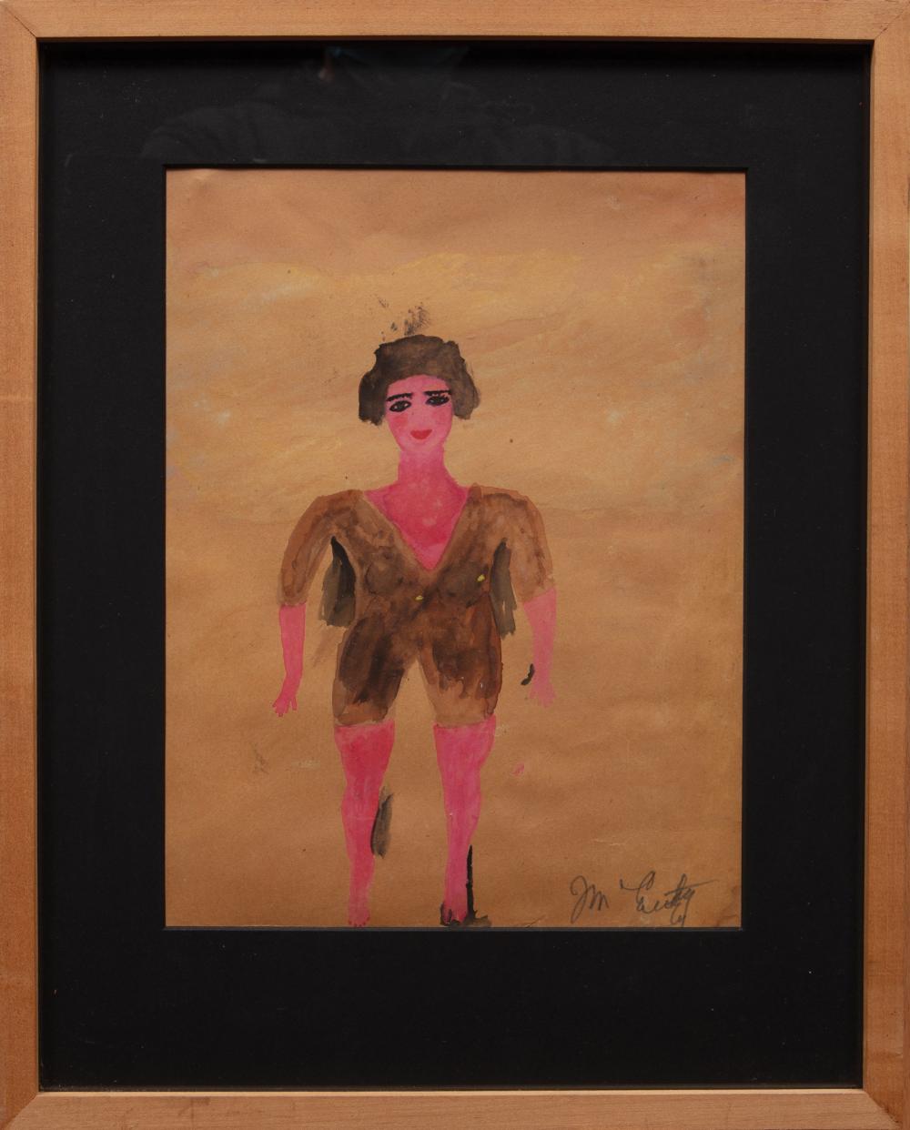 Appraisal: Justin McCarthy American Pennsylvania - Bathing Beauty watercolor on paper