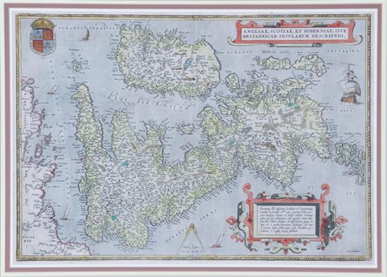 Appraisal: British Isles map by Abraham Ortelius circa - ANGLIAE SCOTIAE