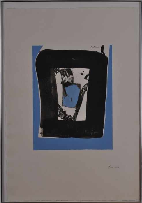 Appraisal: ROBERT MOTHERWELL - UNTITLED Lithograph in colors x in sheet