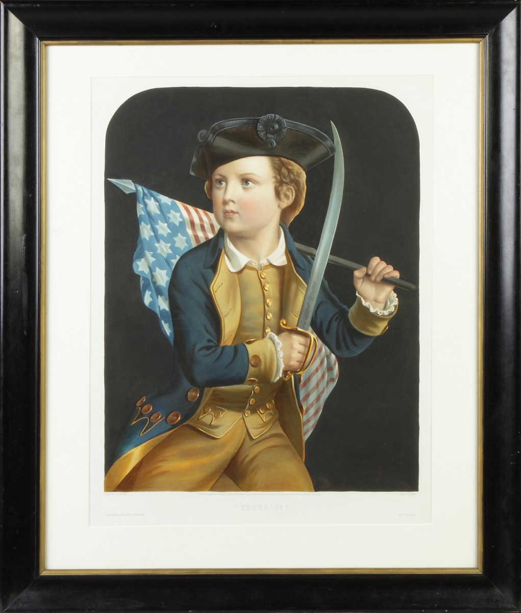 Appraisal: Young ' Lithograph C Litho by Lafosse Hand colored litho