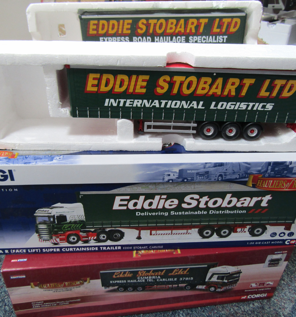 Appraisal: Corgi die cast Eddie Stobart lorry chassis cabs lacking some