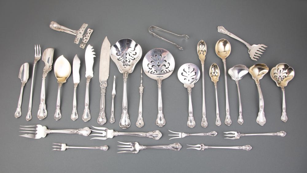 Appraisal: Good Group of Gorham Chantilly Sterling Silver Serving Pieces incl