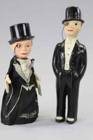 Appraisal: LOT OF TWO CHARLIE McCARTHY THE VENTRILOQUIST TOYS Includes tall