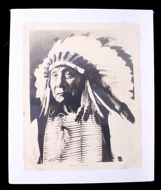 Appraisal: Original Oglala Lakota Chief Red Cloud Photograph For sale in