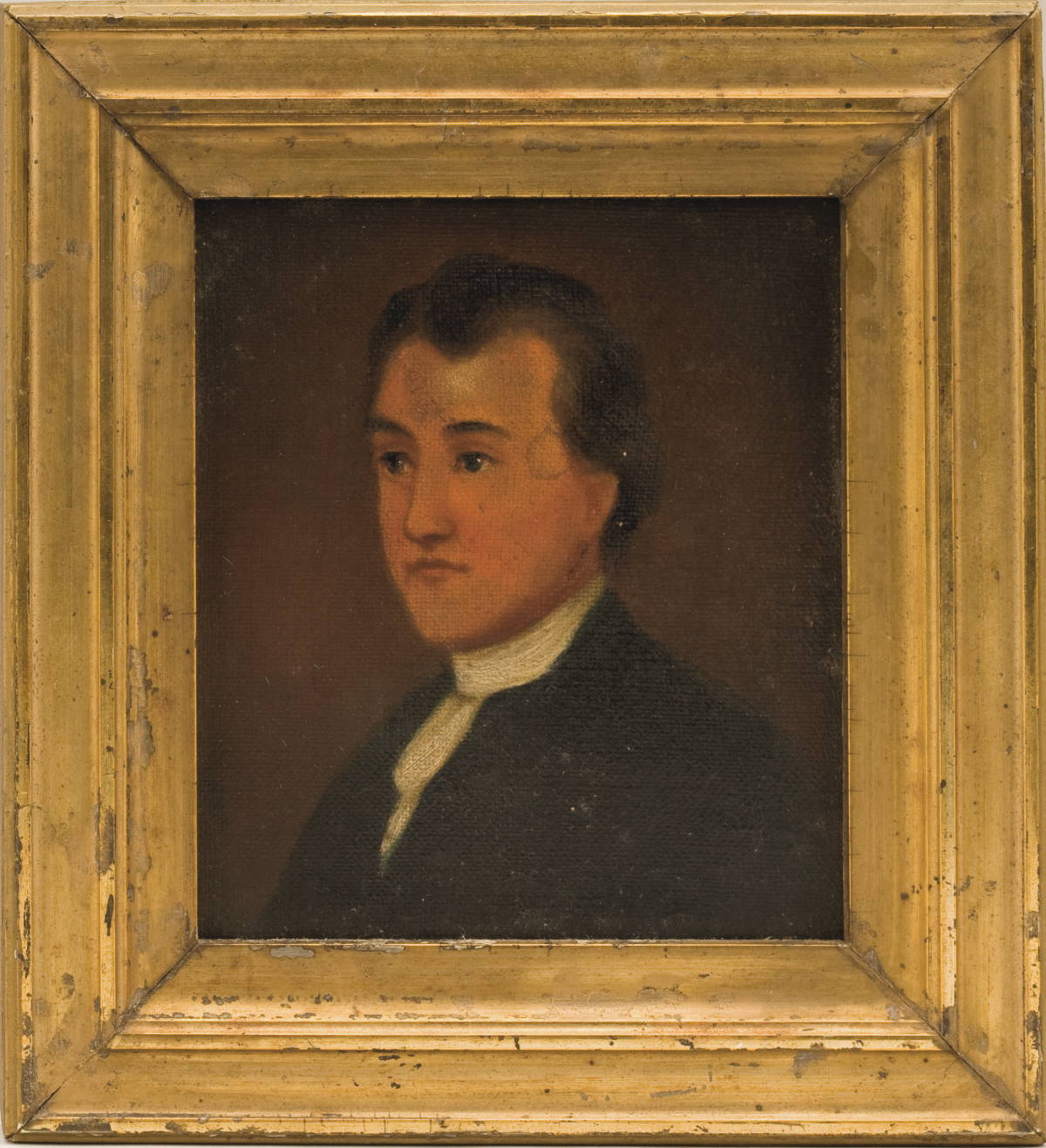 Appraisal: SMALL FRAMED PORTRAIT OF A GENTLEMAN PROBABLY FROM PHILADLEPHIA Oil