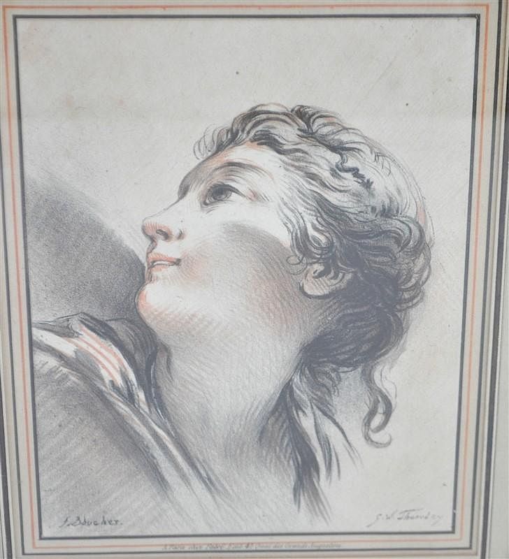 Appraisal: C FRANCOIS BOUCHER ET GEORGE W THORNLEY LITHOGRAPH Antique C