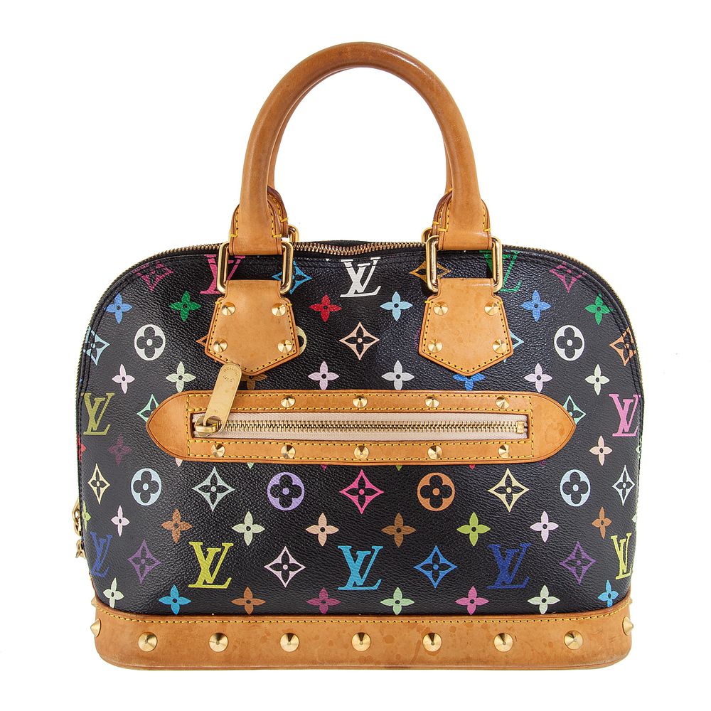 Appraisal: A Louis Vuitton Takashi Murakami Alma PM A black and