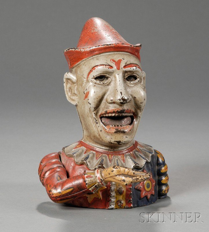 Appraisal: Cast Iron HUMPTY DUMPTY Mechanical Clown Bank Shepard Hardware Co