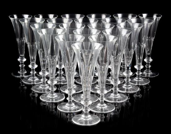 Appraisal: Sale Lot A Set of Forty-Five William Yeoward Glass Champagne