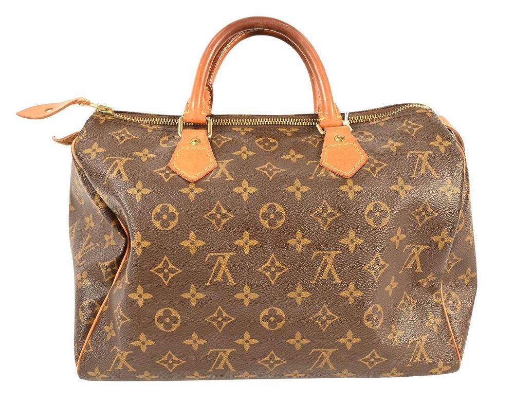 Appraisal: Louis Vuitton Canvas Logo Speedy Handbag having double handle single