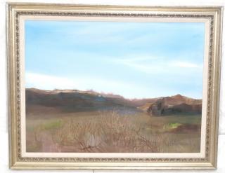 Appraisal: FARRIS BURDINE WOOLSTON Large Oil painting Barre FARRIS BURDINE WOOLSTON