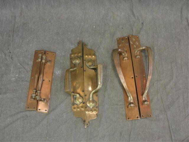 Appraisal: Lot of Antique Gilt Metal Hardware From a prominent NJ