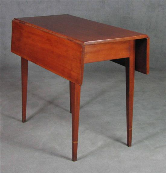 Appraisal: Cherry Pembroke Table Early th Century Shallow drop leaves supported