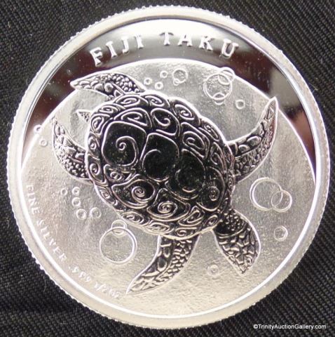 Appraisal: oz Silver Fiji Taku Turtle Bullion CoinSaved in a soft