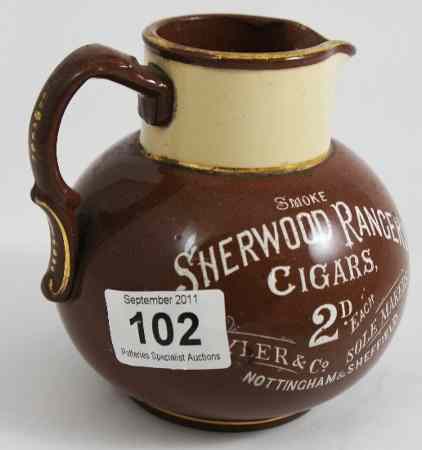 Appraisal: Sherwood Rangers Cigars Advertising Water Jug