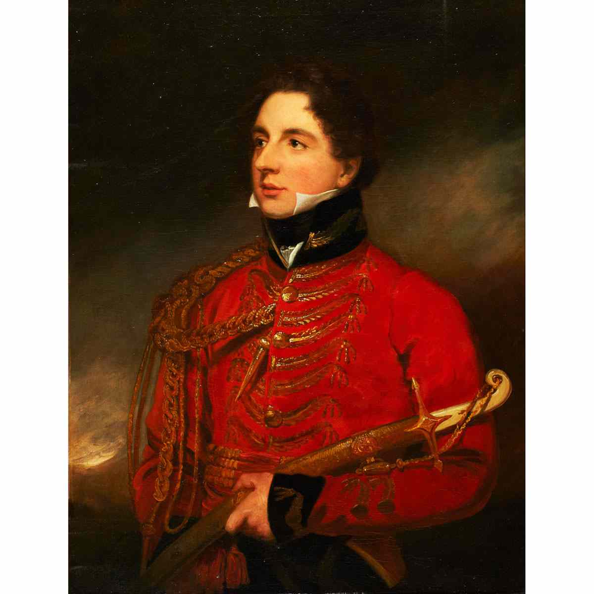 Appraisal: Circle of Thomas Lawrence - British COLONEL ROBERT SMITH WEBB