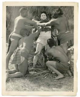 Appraisal: Houdini Harry Movie Still of Houdini Being Tied by Natives