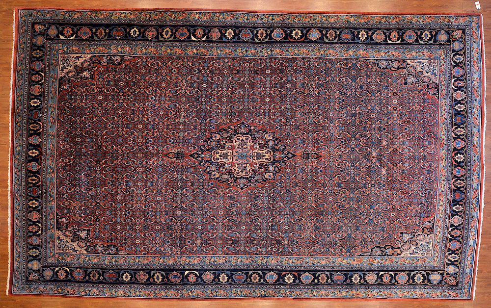 Appraisal: Antique Bijar Carpet Persia x circa vegetable dyes Condition Additional