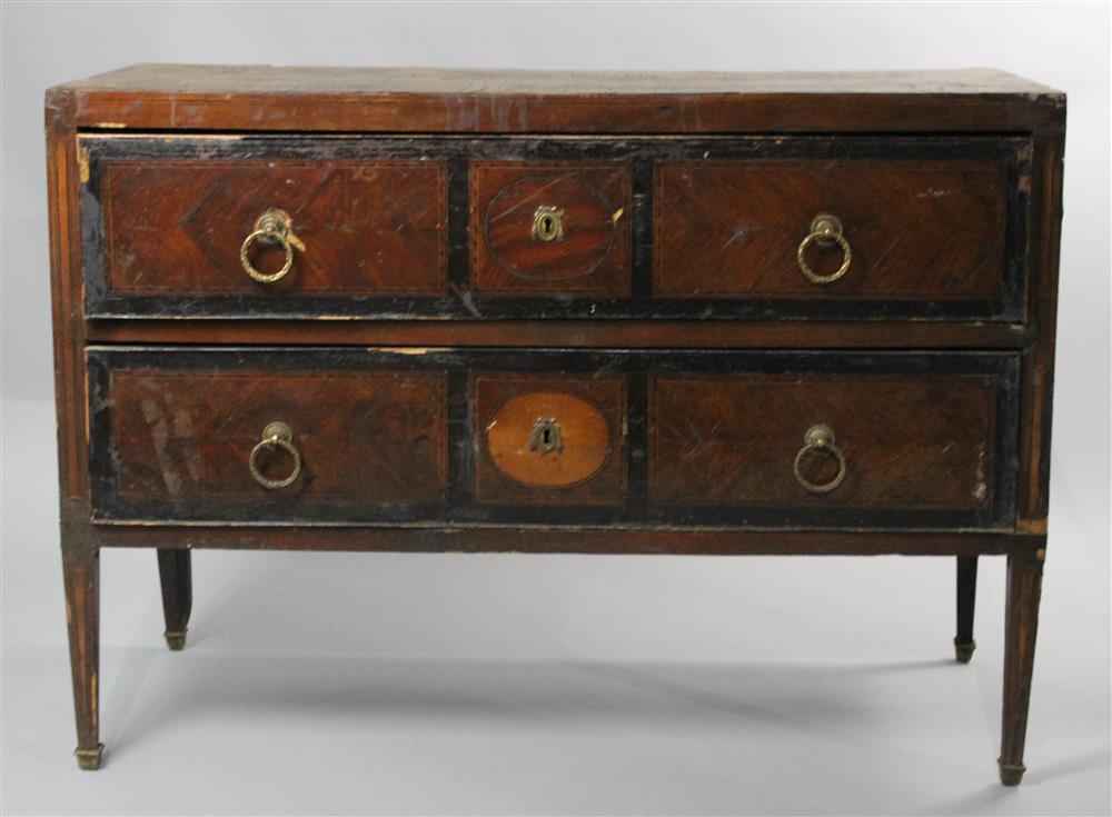 Appraisal: TH CENTURY ITALIAN NEOCLASSICAL FRUITWOOD TWO DRAWER COMMODE