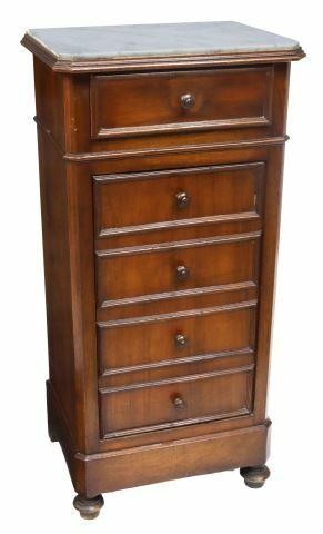 Appraisal: French Louis Philippe period walnut nightstand mid th c having