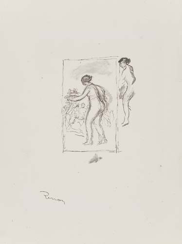 Appraisal: PIERRE-AUGUSTE RENOIR Femme au Cep de Vigne e variante Lithograph