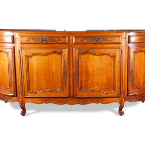 Appraisal: A Louis XV Provincial Style Fruitwood Serving Cabinet Late th