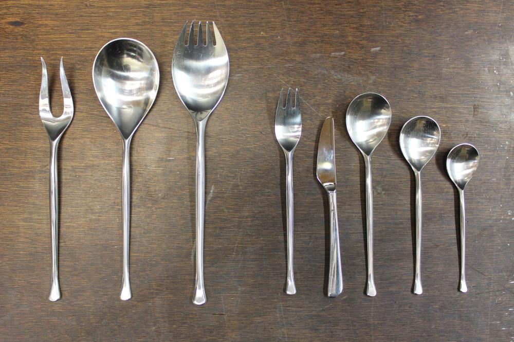 Appraisal: ANTON MICHELSEN DENMARK STERLING SILVER FLATWARE pieces comprised of the