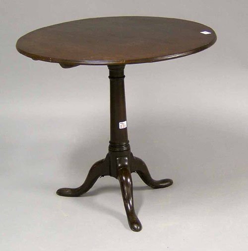 Appraisal: George II mahogany tea table mid th c h w