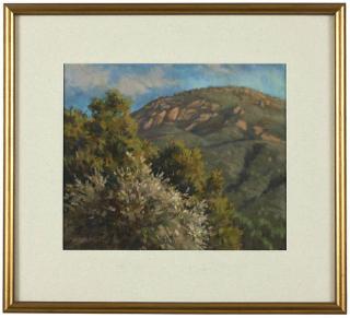 Appraisal: Glenna Hartmann ''White Ceanothus'' landscape signed and dated lower left