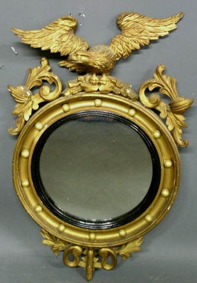 Appraisal: Gilt carved girandole mirror late thc h x w