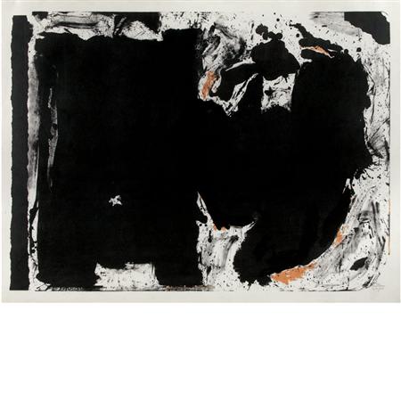 Appraisal: Robert Motherwell LAMENT FOR LORCA Color lithograph Estimate -