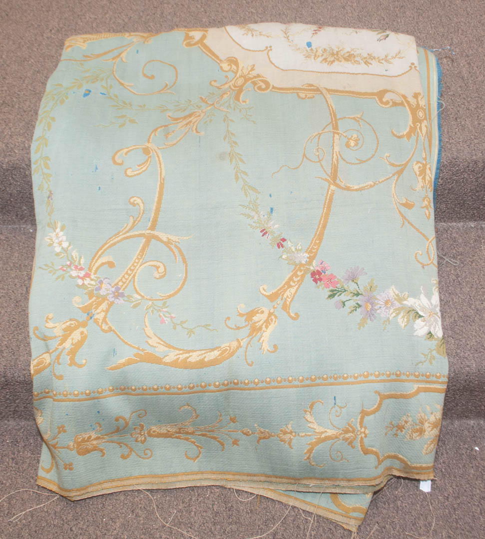 Appraisal: Aubusson style fabric bolt