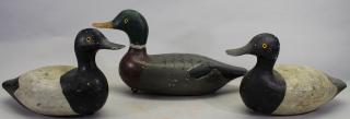 Appraisal: Hand Carved Painted Wooden Duck Decoys Hand Carved Painted Wooden