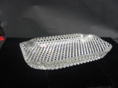 Appraisal: AN AMERICAN CUT CRYSTAL ICE CREAM TRAY hand cut in